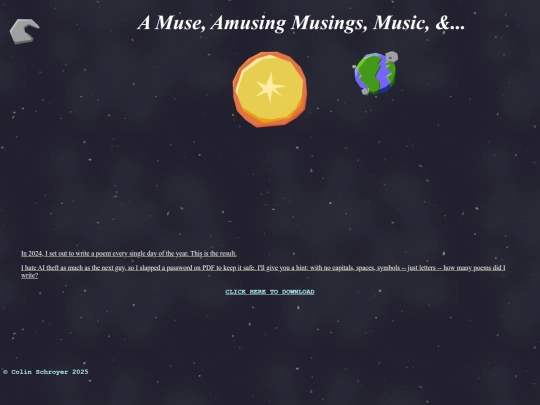 poetry/amamma screenshot