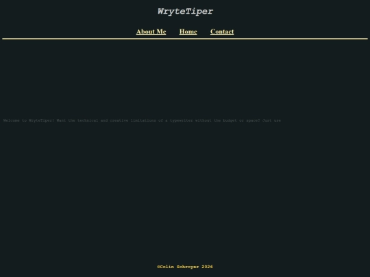 poetry/wrytetiper screenshot