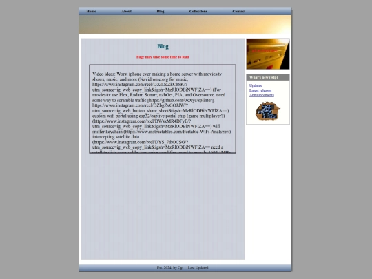 blog screenshot
