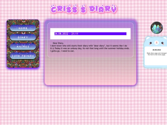 diary screenshot