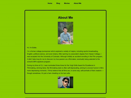 about-me screenshot