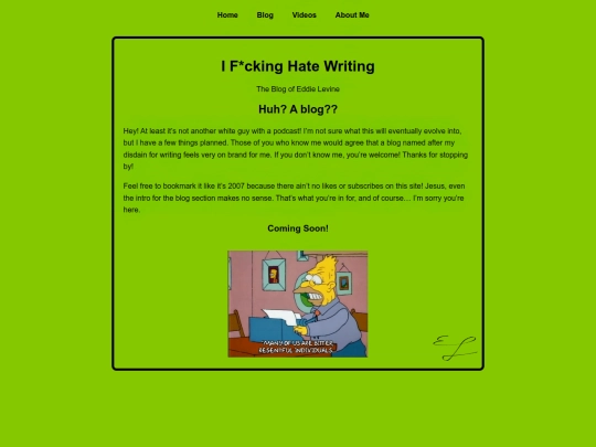 blog screenshot