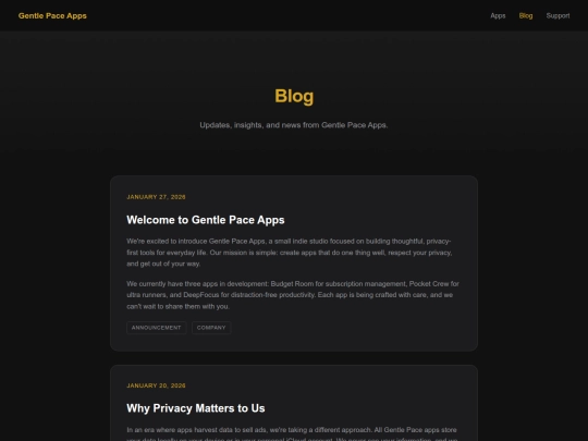 blog screenshot
