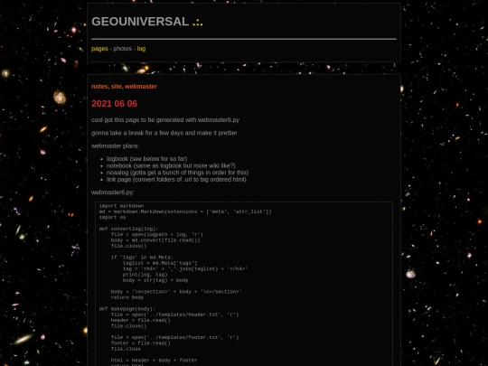 notes screenshot