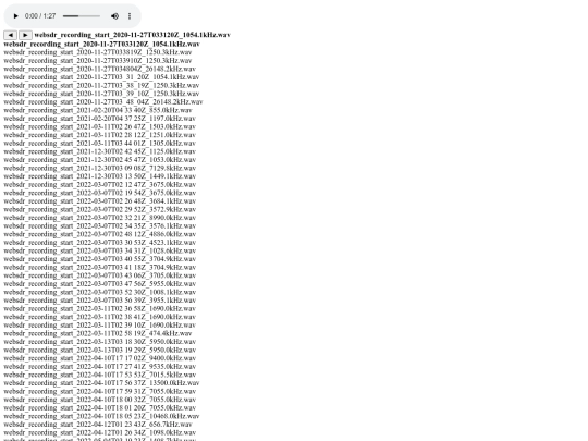 websdr screenshot