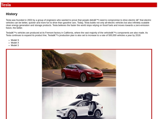 test screenshot