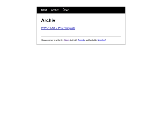 archive screenshot