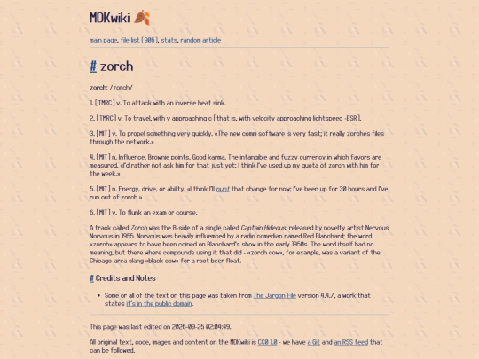 en/zorch screenshot