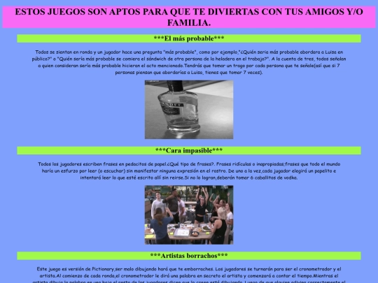 proyecto/Juegos screenshot