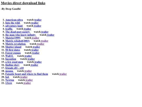 index screenshot