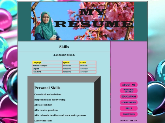 skills screenshot