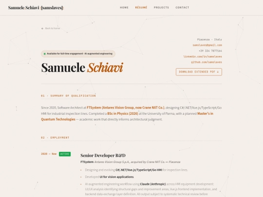 resume screenshot