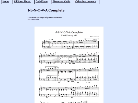 Arrangements/JenovaCompletePiano screenshot