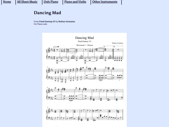 Arrangements/dancingmadpiano screenshot