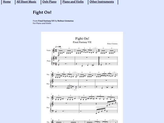 Arrangements/fightonpianoandviolin screenshot