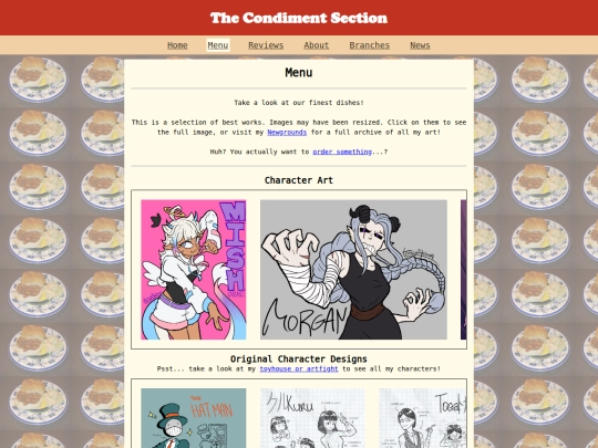 menu screenshot