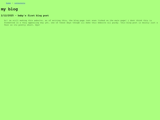 blog screenshot