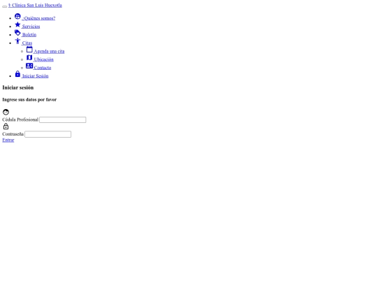 sesion/IniciarSesion screenshot