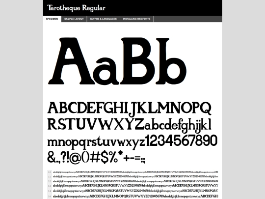 font/webfontkit-20250722-163253/tarotheque_v1-demo screenshot