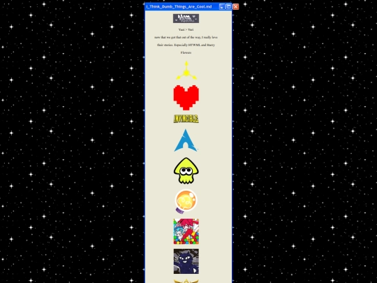 subpages/fandoms screenshot