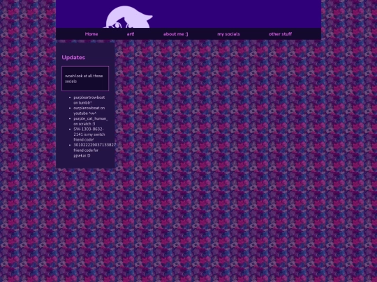 socials screenshot