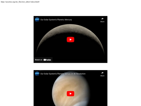 videos screenshot