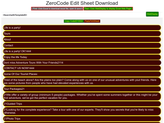 00001ALLHTMLFILES/0001/1SheetMonk/5-ZeroCodeSearchEdit screenshot