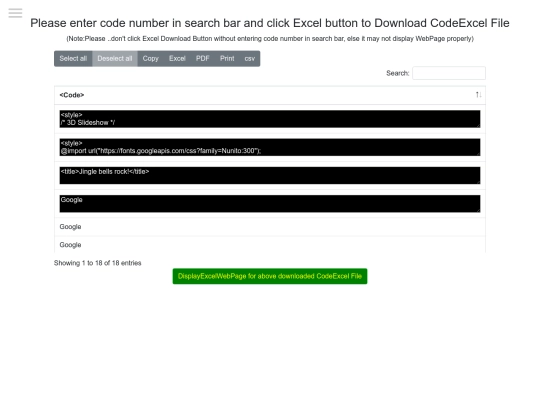 00001ALLHTMLFILES/0001/MSExcelToWebPage/DownloadExcel3 screenshot
