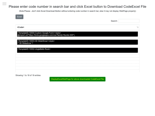 00001ALLHTMLFILES/0001/MSExcelToWebPage/DownloadExcel4 screenshot
