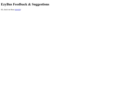 FEEDBACK screenshot