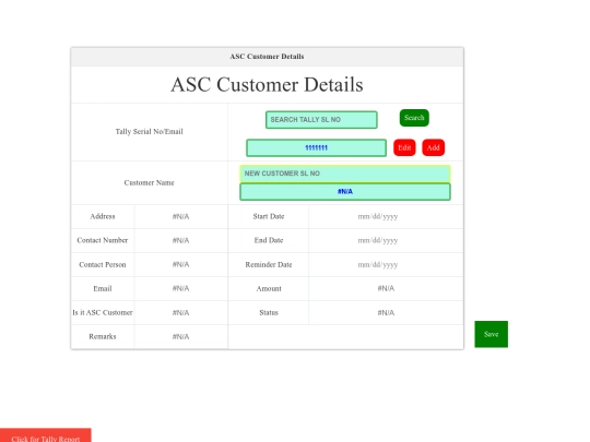 Tally/0.001Form screenshot