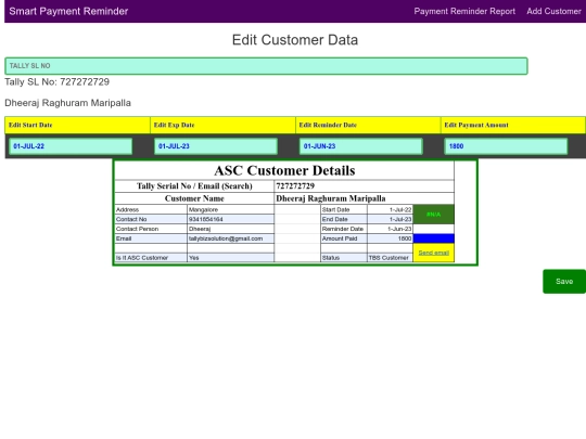 Tally/DataFormEdit screenshot
