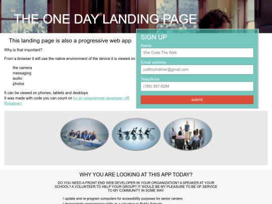 singlepagewebsite5 screenshot