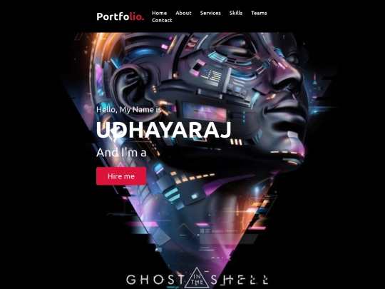 Portfolio screenshot