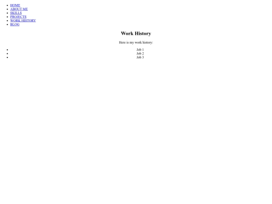 WEP_Profile/WORK HISTORY screenshot