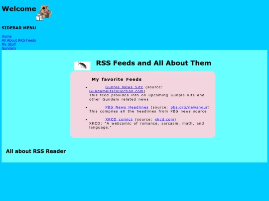 RSSfeeds screenshot