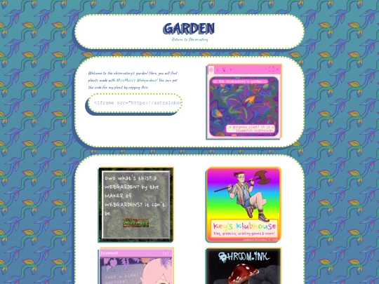 webgarden/garden screenshot