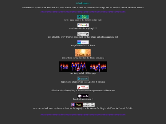 links screenshot