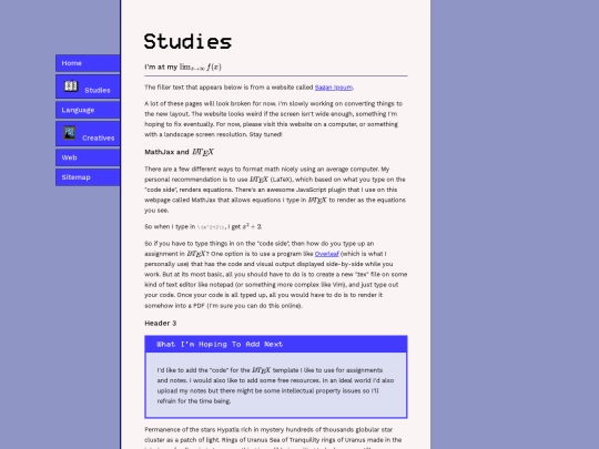 academics screenshot