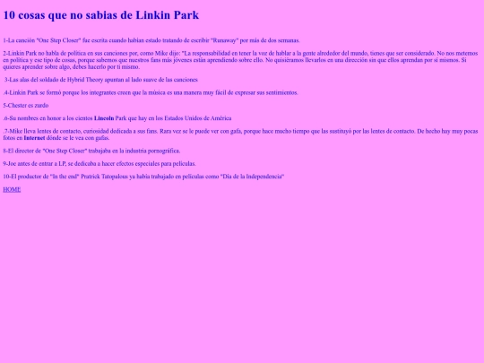 10 cosas que no sabias de Linkin Park screenshot
