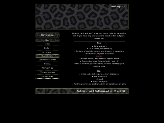 subjects screenshot