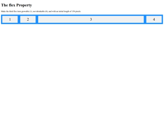 CSS flex Property screenshot
