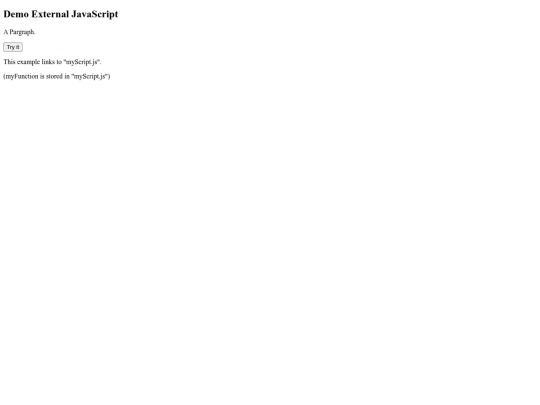 DemoExternalJavaScript screenshot