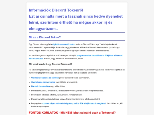 token screenshot