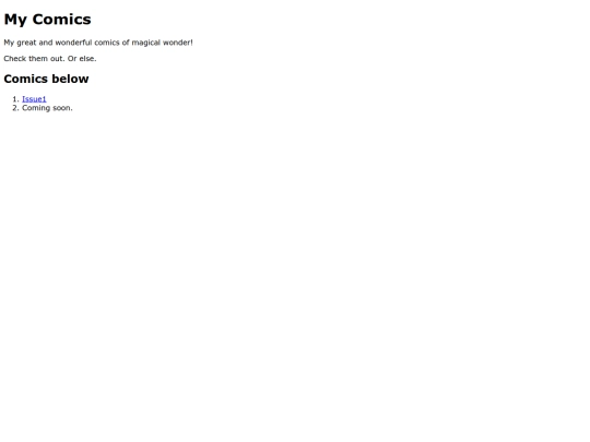 comics screenshot