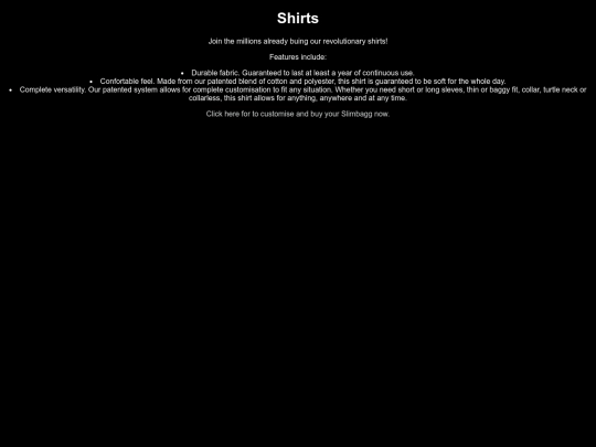 shirts/shirts screenshot