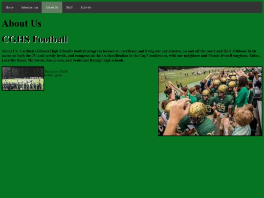 finalProject/AboutUs screenshot
