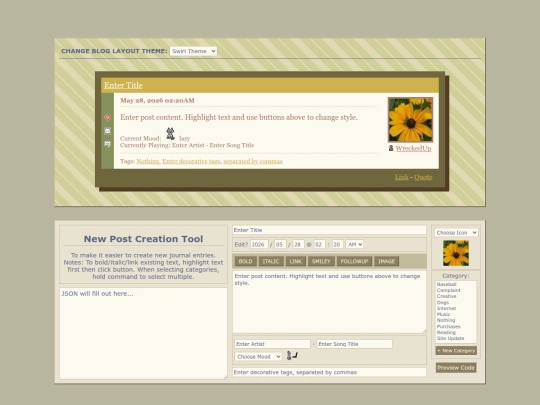 Blog/CreateEntry screenshot