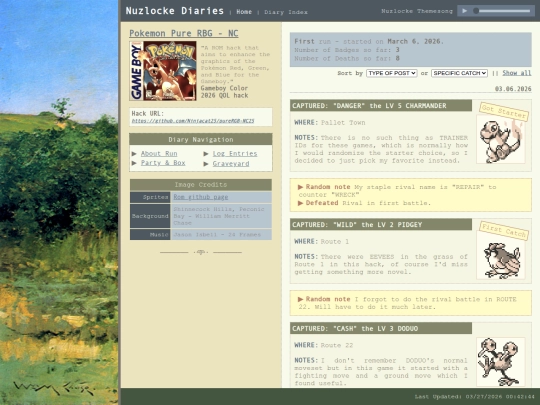 Nuzlocke/Diary screenshot