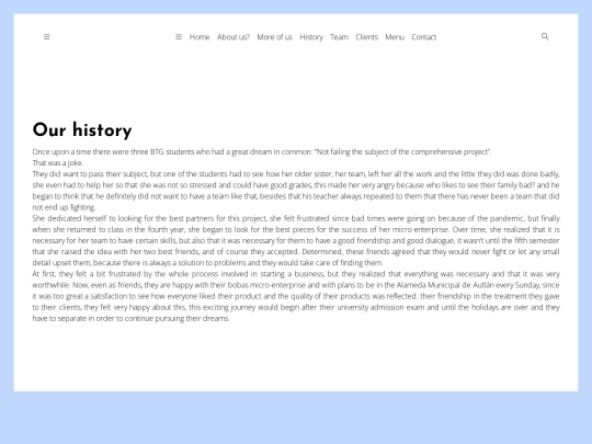 Dulce Boba/history screenshot